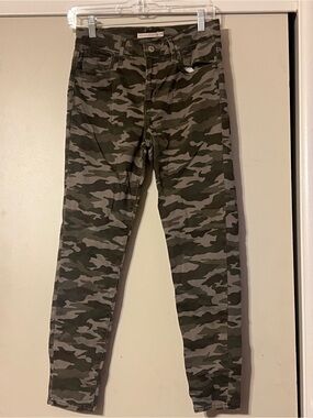 Girls' Camo Skinny Jeans - Olive Green